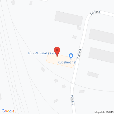 Google map: Textilná 8/E , 040 12 Košice